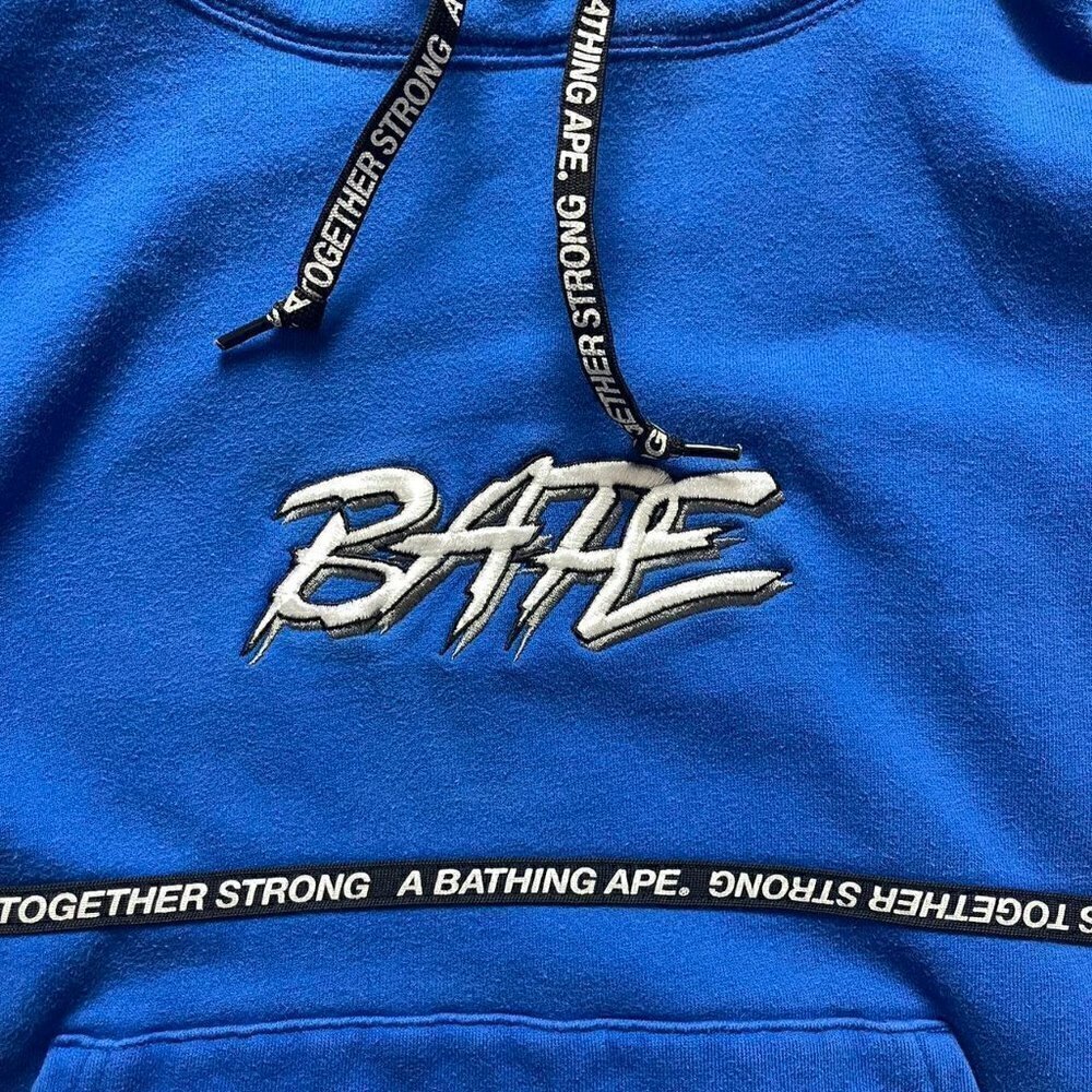 BAPE hoodie sweatshirt blue men’s medium streetwear - Picture 3 of 5